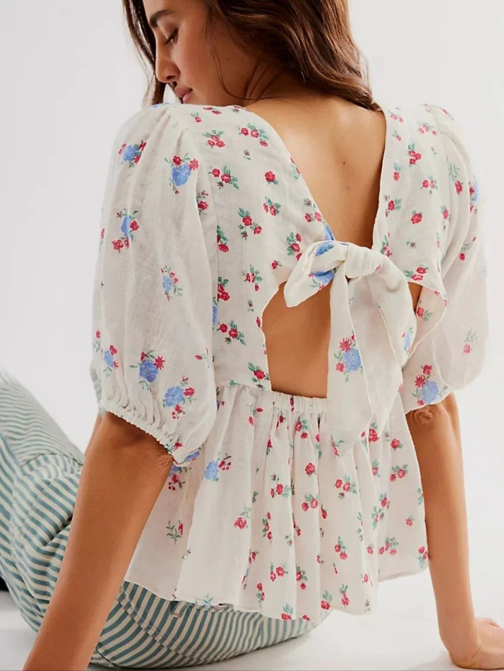 Free People Chloe Printed Top